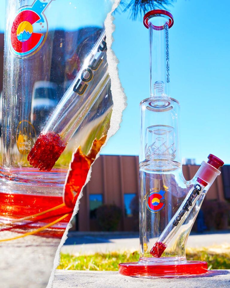 reti monster scope color lace perc glass bong pipedup co