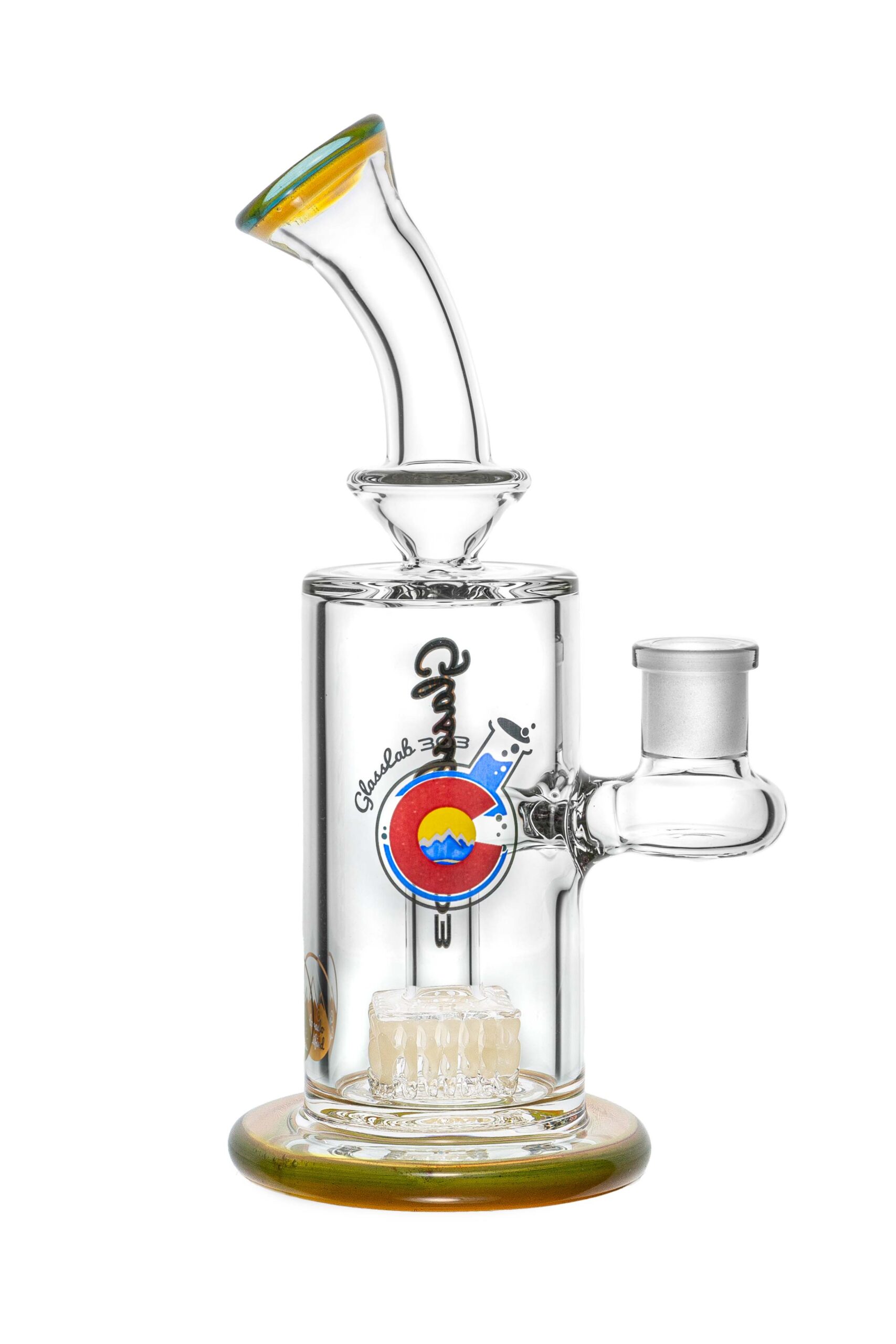 cam's square colored lace perc bong pipedup co