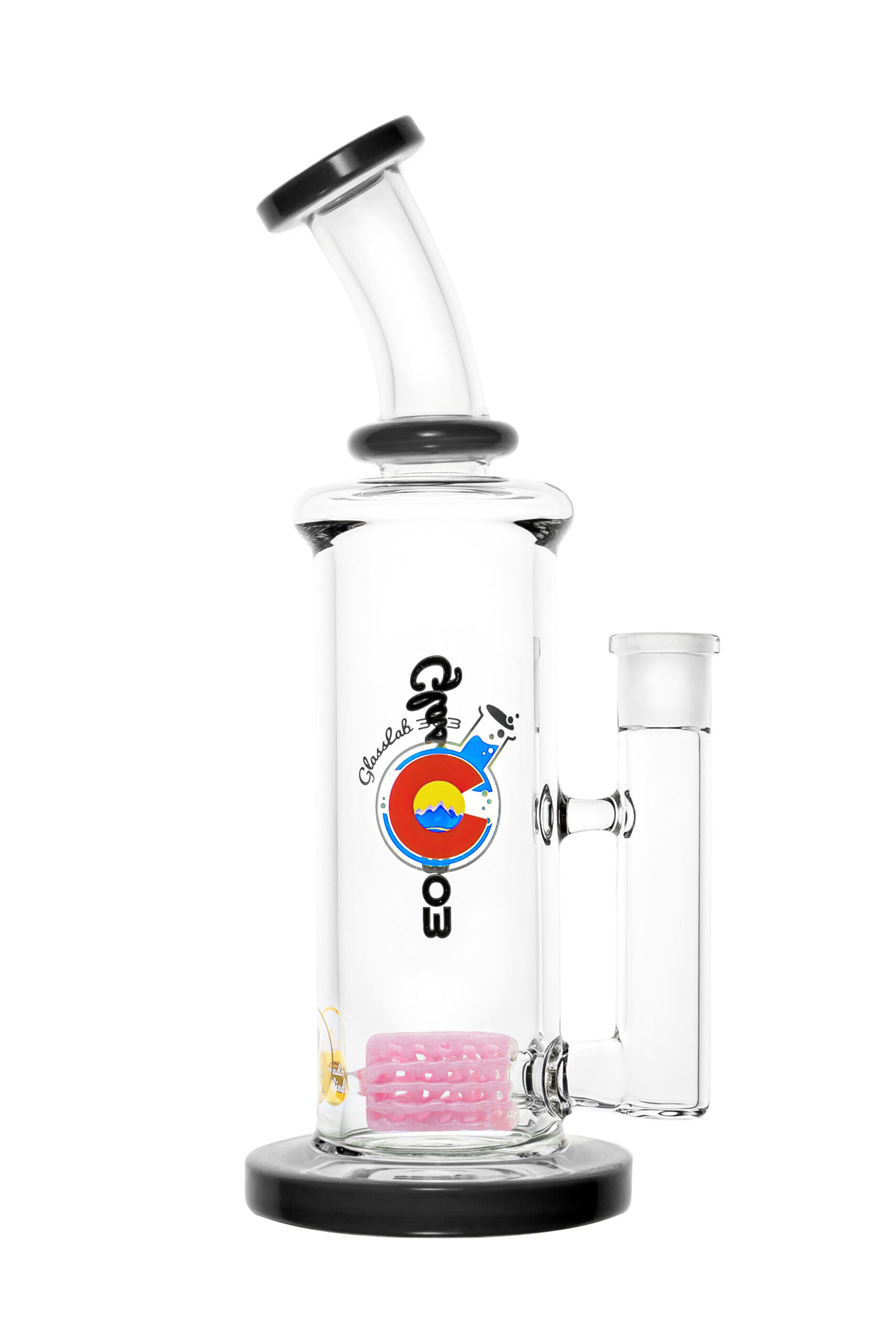 colored lace rectangle inline perc bong water pipe pipedup co