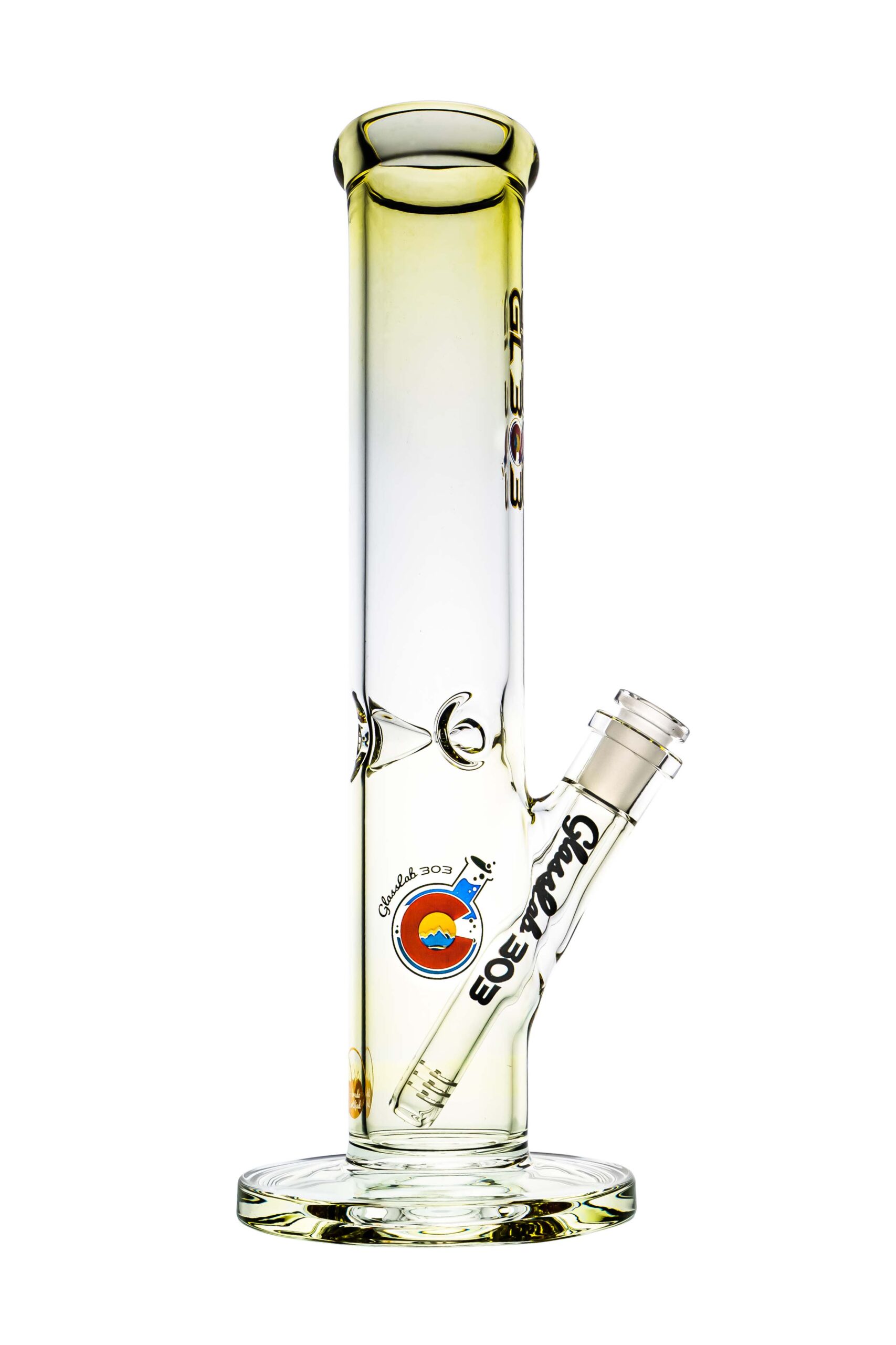 straight tube fumed glass bong pipedup co